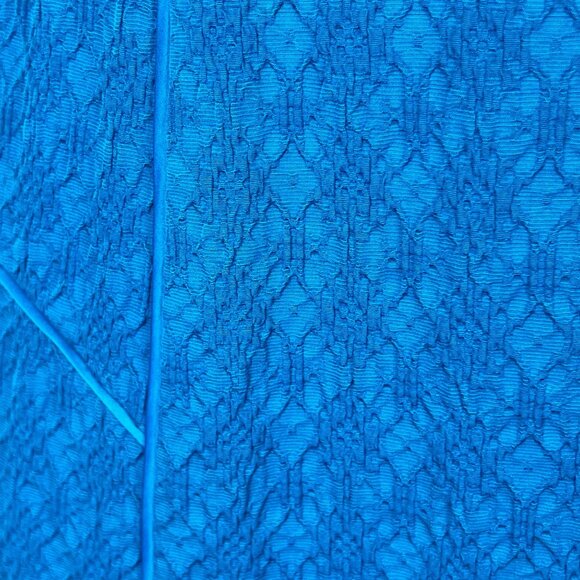 Adrianna Papell Womens Cap Sleeve Textured Sheath Dress Turquoise Blue size 14 - Picture 7 of 11